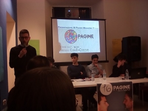 L'assessore Amenta alla presentazione del magazine "16 pagine"