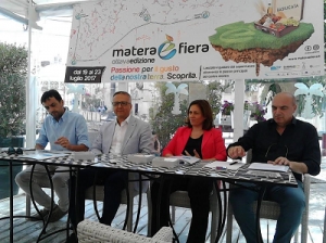 Il vicesindaco Trombetta alla presentazione di Matera &egrave; fiera