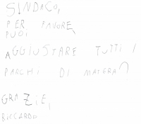 Sindaco, per favore puoi aggiustare i parchi?&rdquo;. Un bimbo di 5 anni scrive a De Ruggieri, ma il bando periferie&hellip;